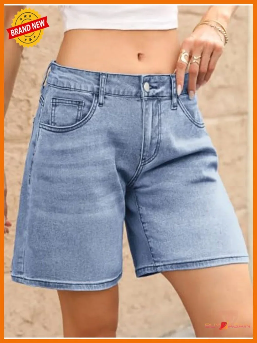 Low Rise Baggy Wide Leg Denim Shorts for Women Y2K Street Style